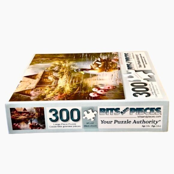 Bits & Pieces Puzzle Large Pieces LOUISIANA CABIN 300 Piece MALLARD DUCK - Picture 8 of 11